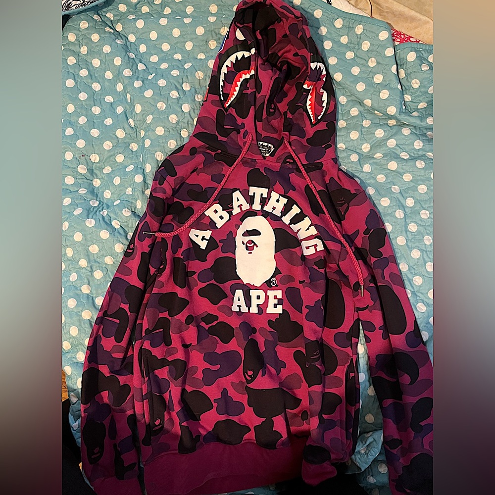 A bape hoodie